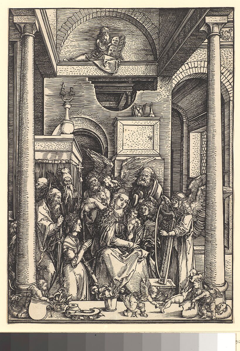 The Glorification of  the Virgin, from "The Life of the Virgin", Albrecht Dürer (German, Nuremberg 1471–1528 Nuremberg), Woodcut