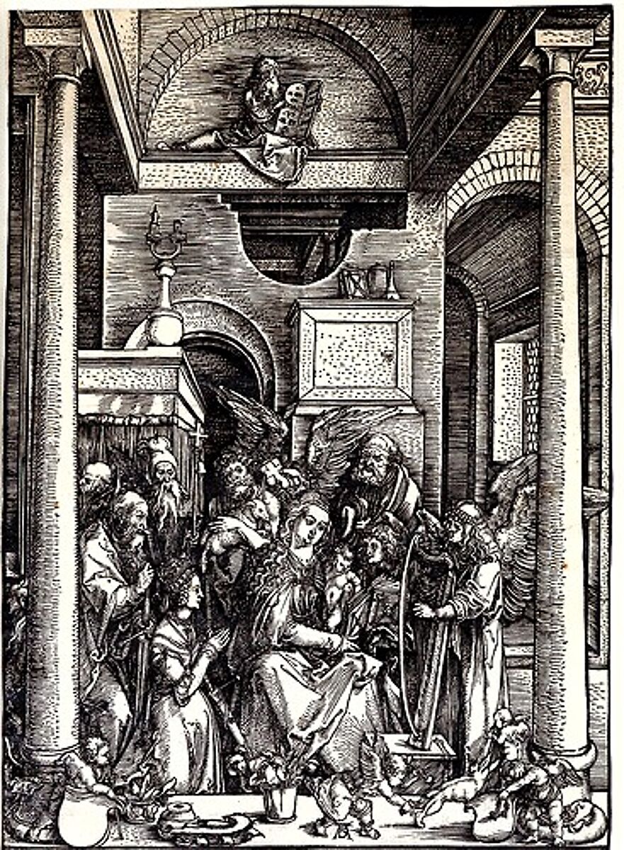 The Glorification of  the Virgin, from "The Life of the Virgin", Albrecht Dürer (German, Nuremberg 1471–1528 Nuremberg), Woodcut