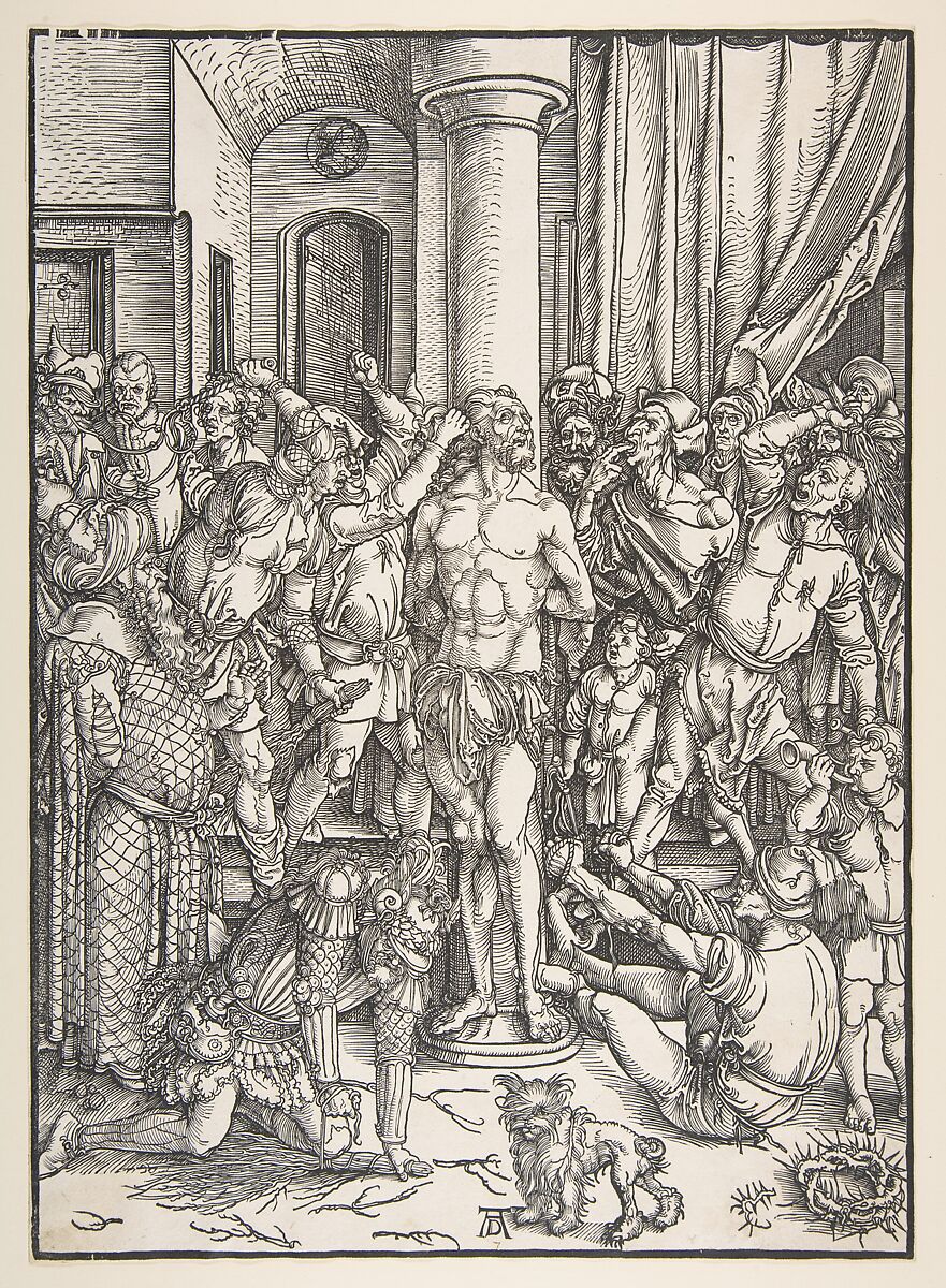 The Scourging of Christ, Albrecht Dürer (German, Nuremberg 1471–1528 Nuremberg), Woodcut 