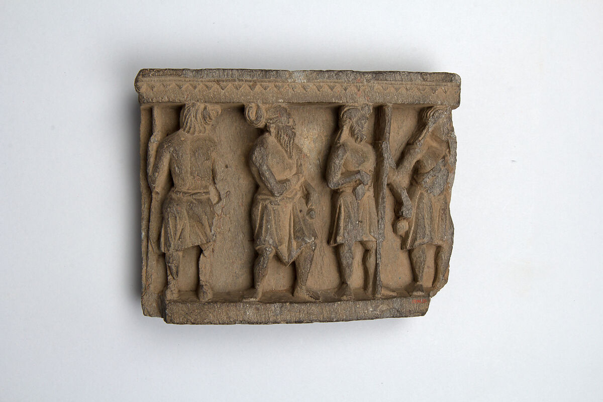 Four Ascetic Brahmans, Stone, Pakistan (ancient region of Gandhara) 