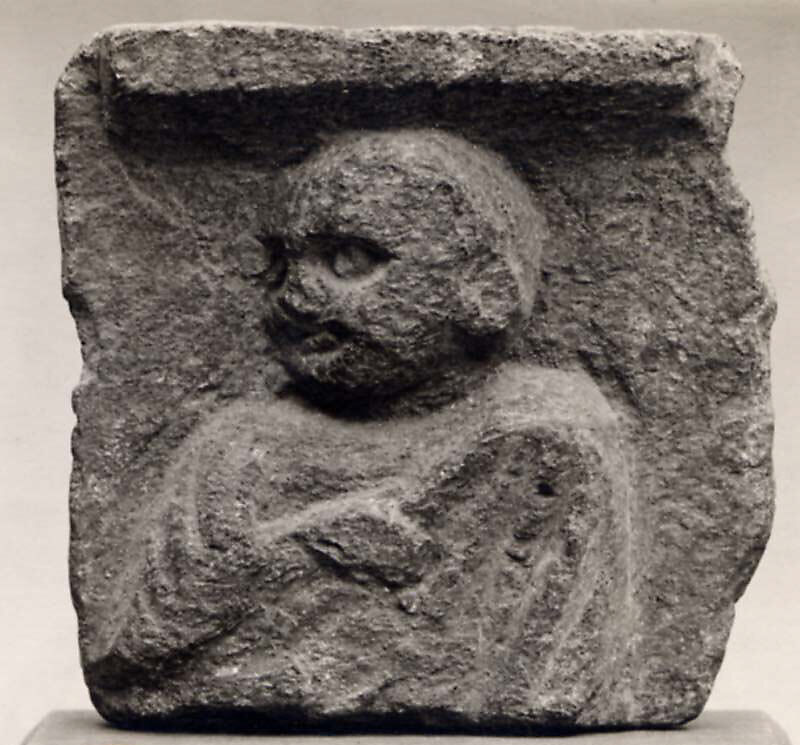 Head of a Male, Stone, Pakistan (ancient region of Gandhara) 