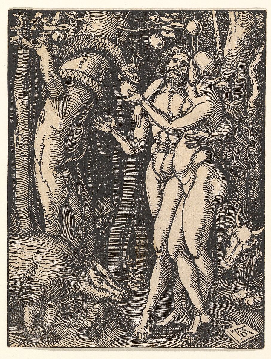 The Fall of Man, from "The Small Passion", Albrecht Dürer (German, Nuremberg 1471–1528 Nuremberg), Woodcut 