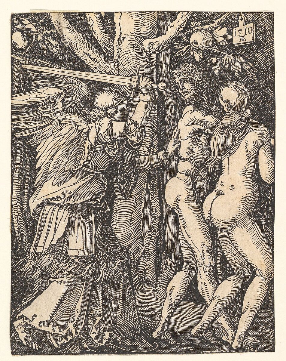 The Expulsion from Paradise, from "The Small Passion", Albrecht Dürer (German, Nuremberg 1471–1528 Nuremberg), Woodcut 