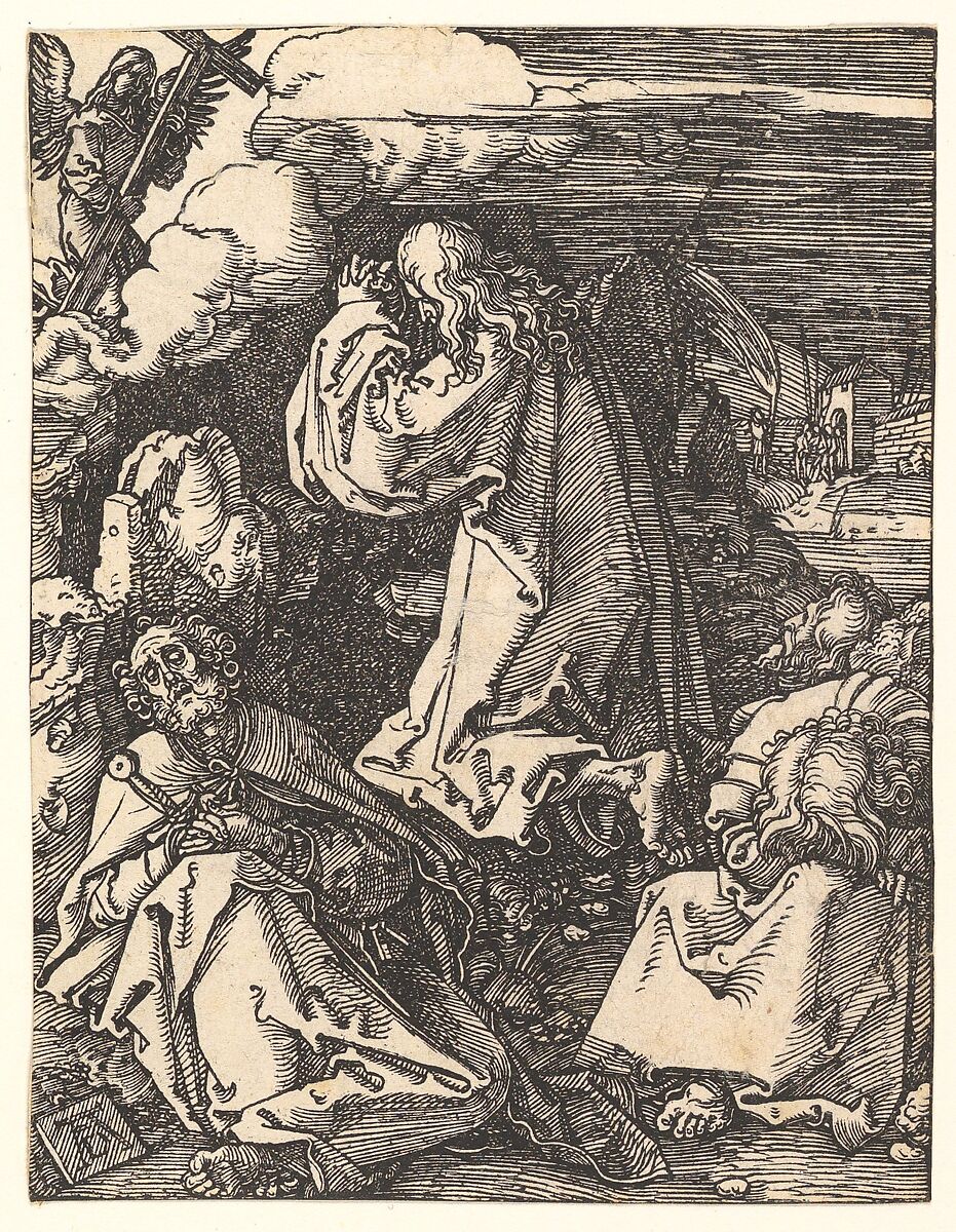 Christ on the Mount of Olives, from "The Small Passion", Albrecht Dürer (German, Nuremberg 1471–1528 Nuremberg), Woodcut 