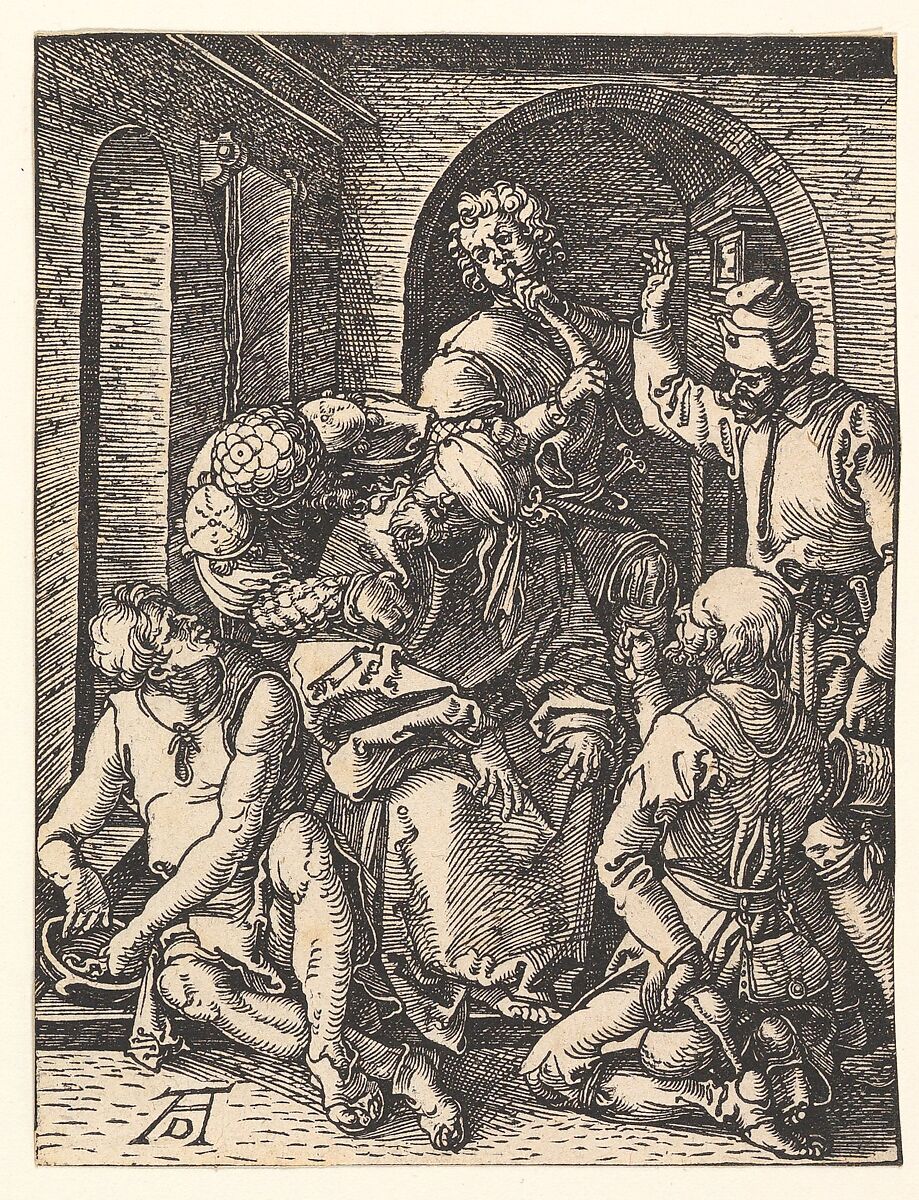 The Mocking of Christ, from "The Small Passion", Albrecht Dürer (German, Nuremberg 1471–1528 Nuremberg), Woodcut 