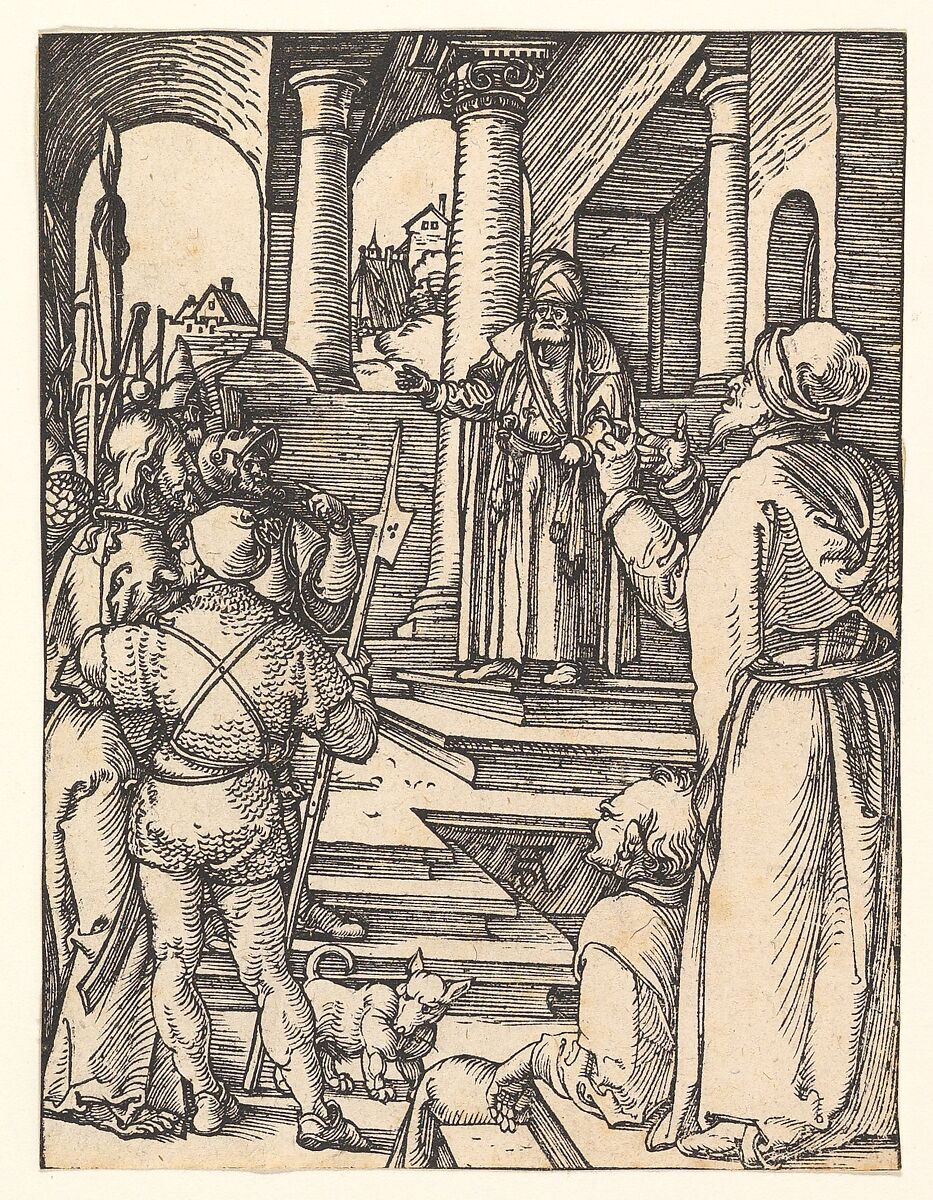 Christ Before Pilate, from "The Small Passion", Albrecht Dürer (German, Nuremberg 1471–1528 Nuremberg), Woodcut 