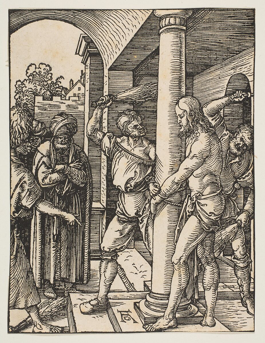 The Flagellation, from "The Small Passion", Albrecht Dürer (German, Nuremberg 1471–1528 Nuremberg), Woodcut 
