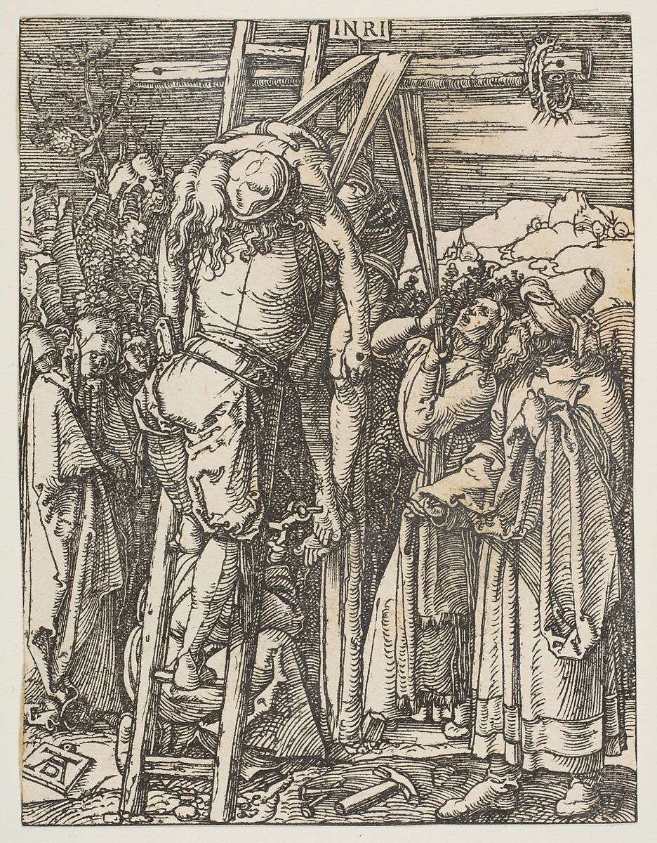 The Descent from the Cross, from "The Small Passion", Albrecht Dürer (German, Nuremberg 1471–1528 Nuremberg), Woodcut 