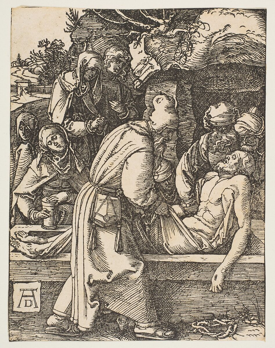 The Deposition, from "The Small Passion", Albrecht Dürer (German, Nuremberg 1471–1528 Nuremberg), Woodcut 