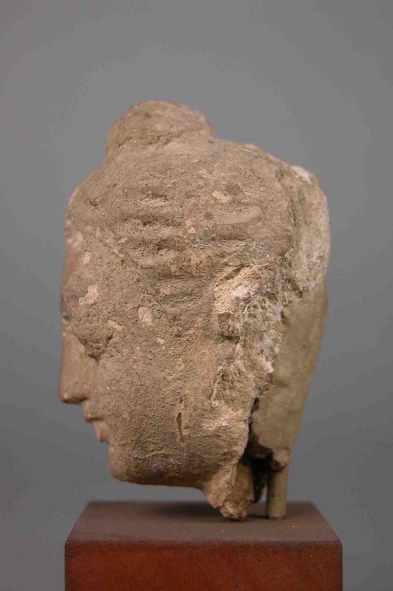 Head of Buddha, Stucco, Pakistan (ancient region of Gandhara)