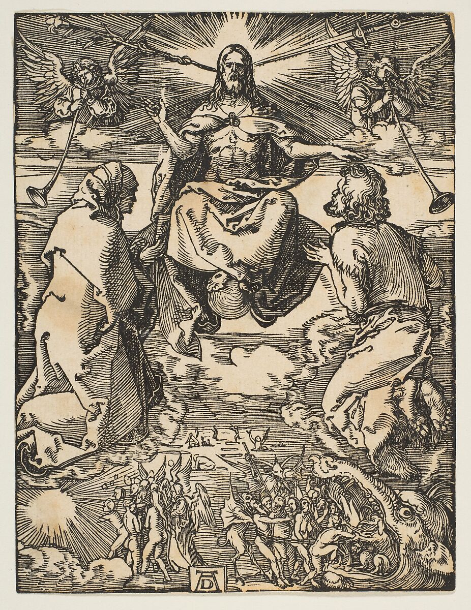 The Last Judgment, from "The Small Passion", Albrecht Dürer (German, Nuremberg 1471–1528 Nuremberg), Woodcut 