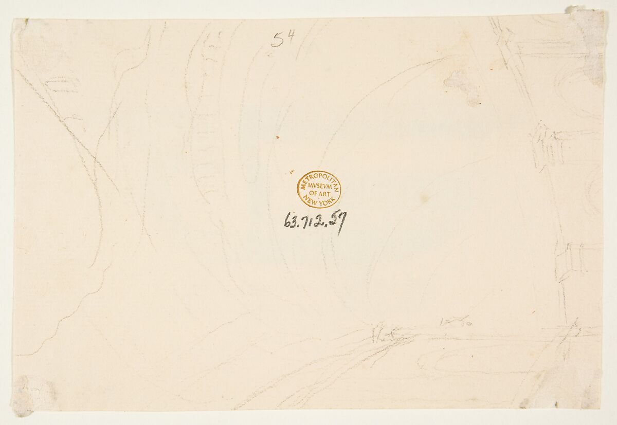 Design for a Vessel, Anonymous, French, 18th century, Pen and black ink, brush and gray wash