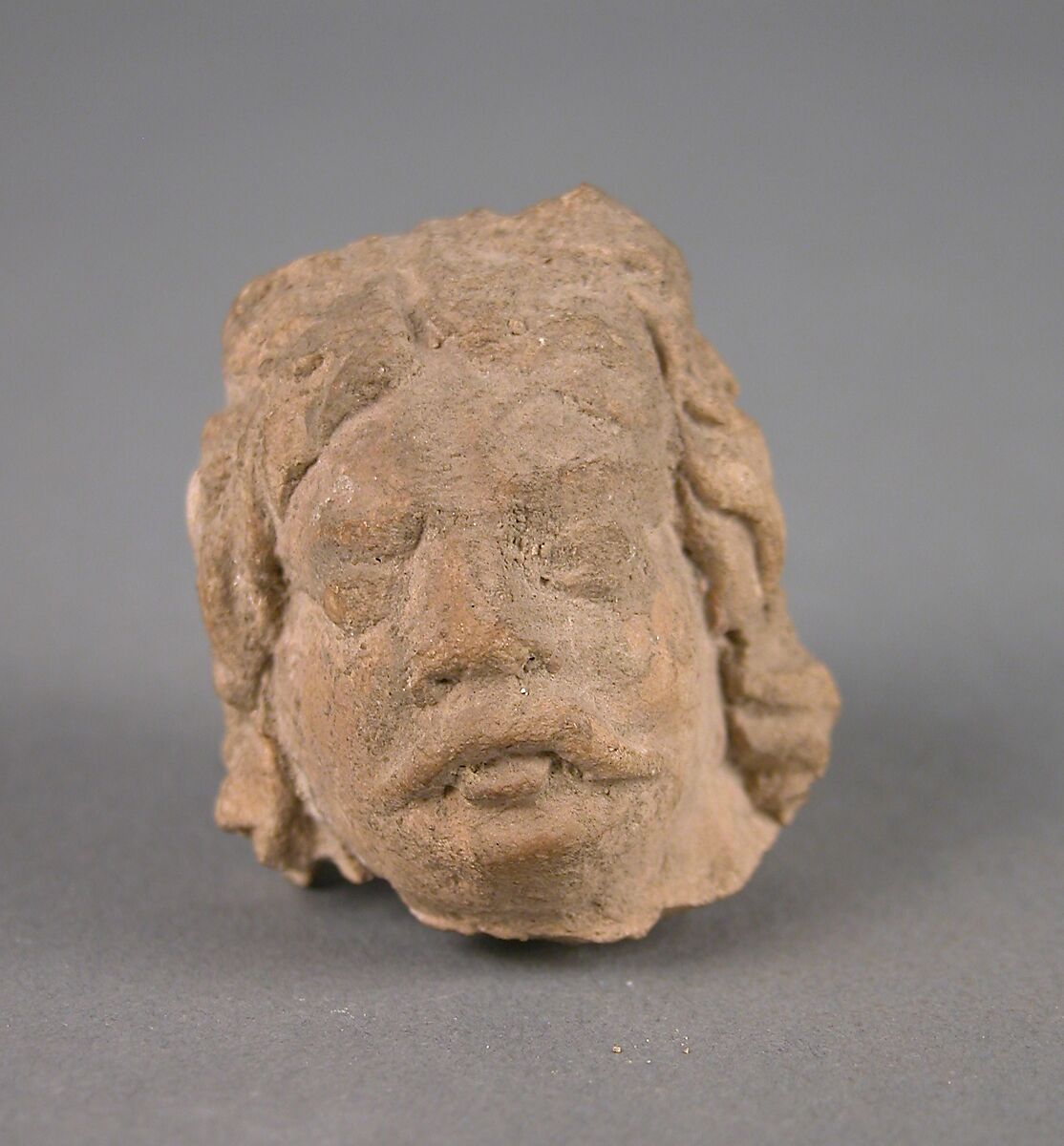Head of an Iranian Nomad, Stucco, Pakistan (ancient region of Gandhara) 