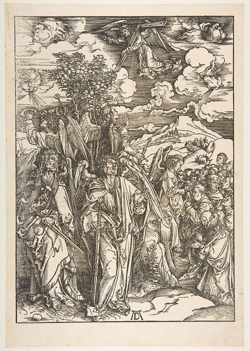 The Four Angels Holding the Winds, from "The Apocalypse", Albrecht Dürer (German, Nuremberg 1471–1528 Nuremberg), Woodcut 