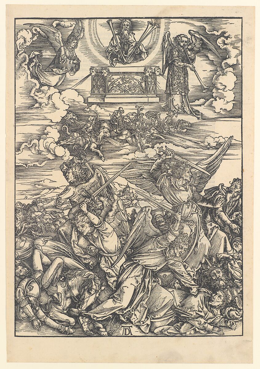 The Four Avenging Angels, from "The Apocalypse", Albrecht Dürer (German, Nuremberg 1471–1528 Nuremberg), Woodcut