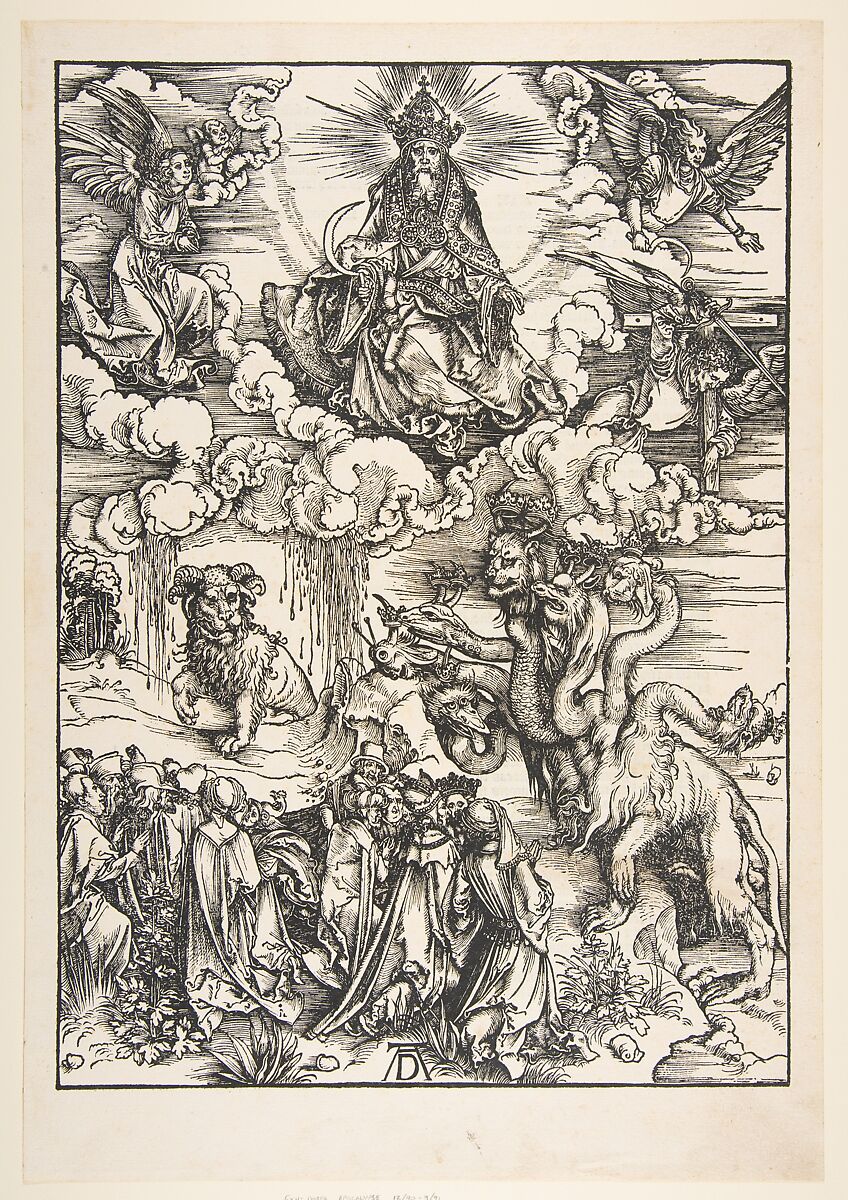 The Beast with Two Horns Like a Lamb, from "The Apocalypse", Albrecht Dürer (German, Nuremberg 1471–1528 Nuremberg), Woodcut 