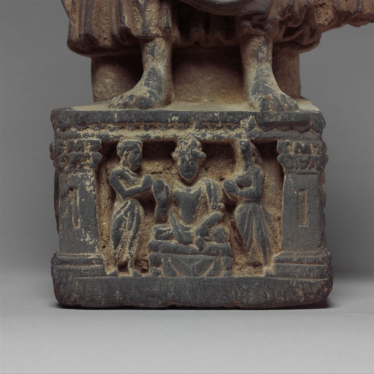 Standing Buddha, Schist, Pakistan (ancient region of Gandhara)