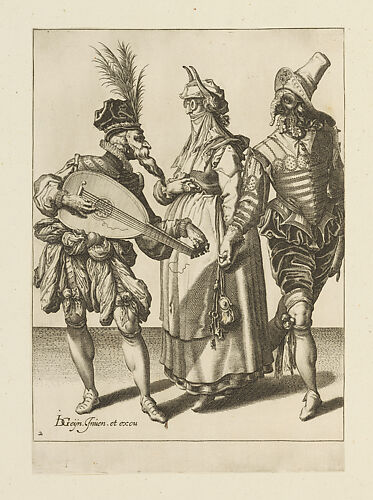 A Couple Addressed by a Lute Player, plate 2 from 