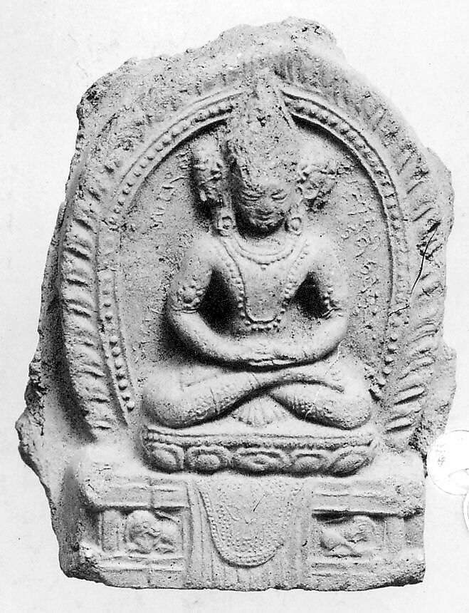 Votive Plaque, Clay, Tibet 