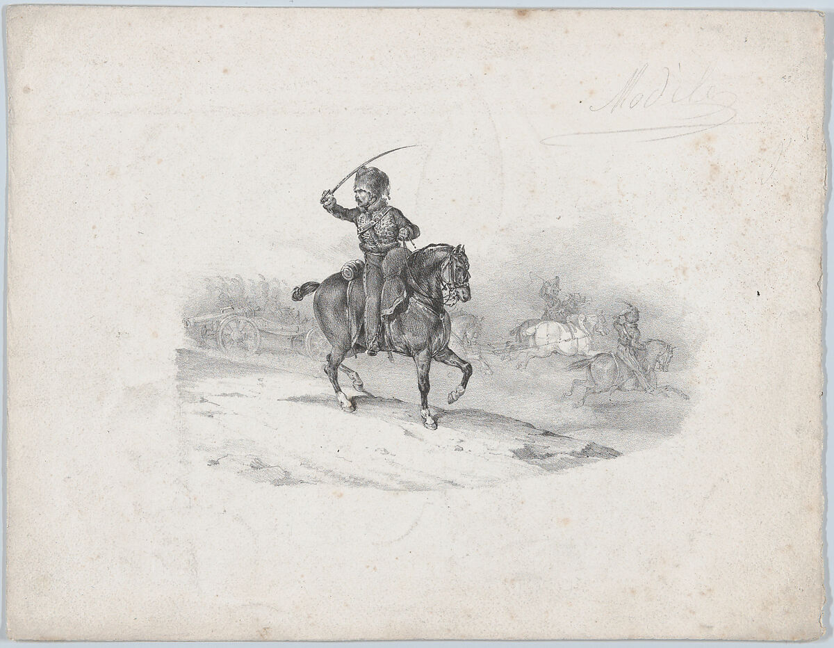 Modèle, Théodore Gericault (French, Rouen 1791–1824 Paris), Lithograph; first state of three 