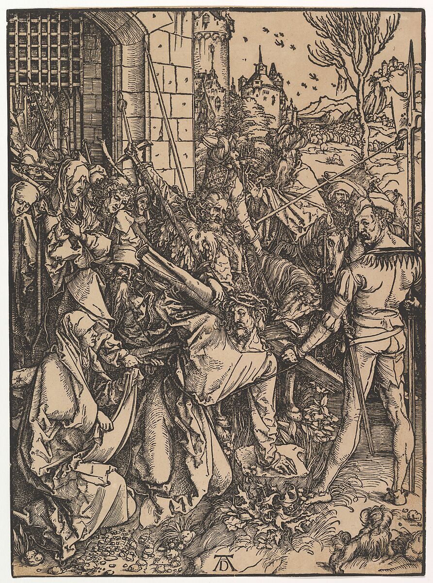 Christ Carrying the Cross, from The Large Passion, Albrecht Dürer (German, Nuremberg 1471–1528 Nuremberg), Woodcut 
