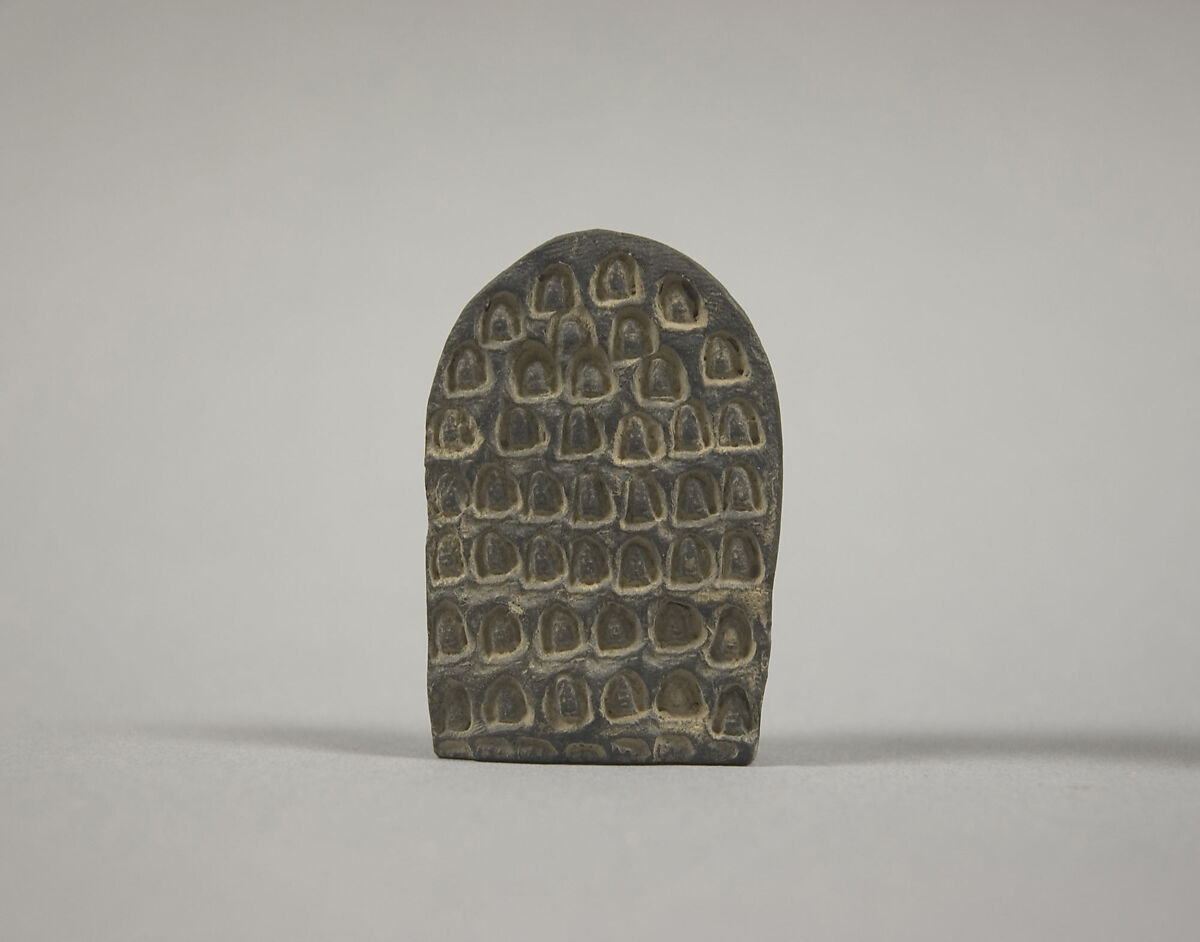 Votive Plaque with Amitāyus, Clay, Tibet