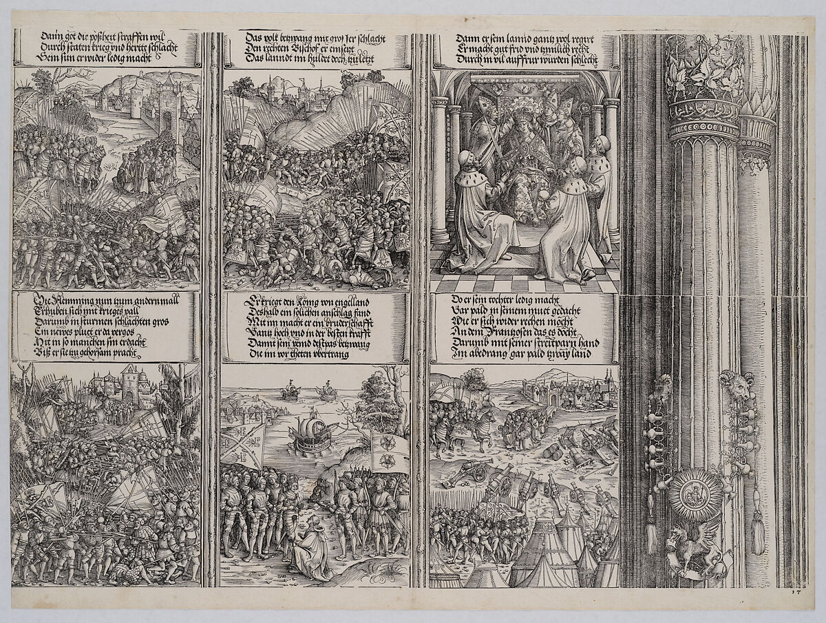 Arch of Honor, Albrecht Dürer (German, Nuremberg 1471–1528 Nuremberg), Woodcut