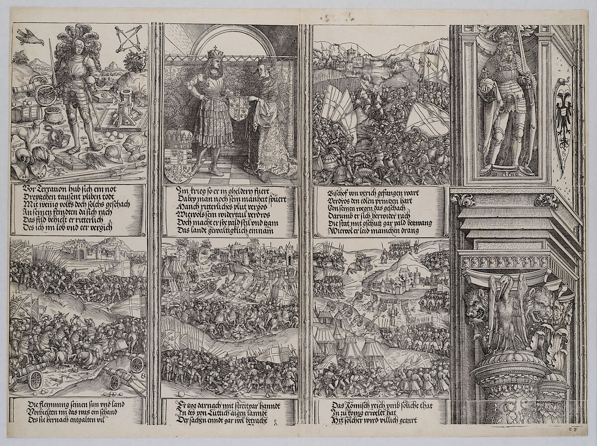 Arch of Honor, Albrecht Dürer (German, Nuremberg 1471–1528 Nuremberg), Woodcut