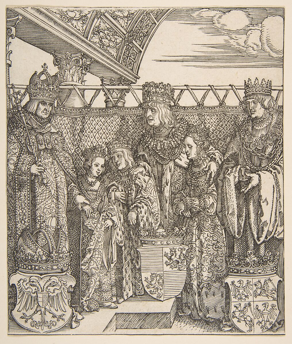 The Congress of Princes at Vienna, from the Triumphal Arch of Emperor Maximilian I, Albrecht Dürer (German, Nuremberg 1471–1528 Nuremberg), Woodcut 