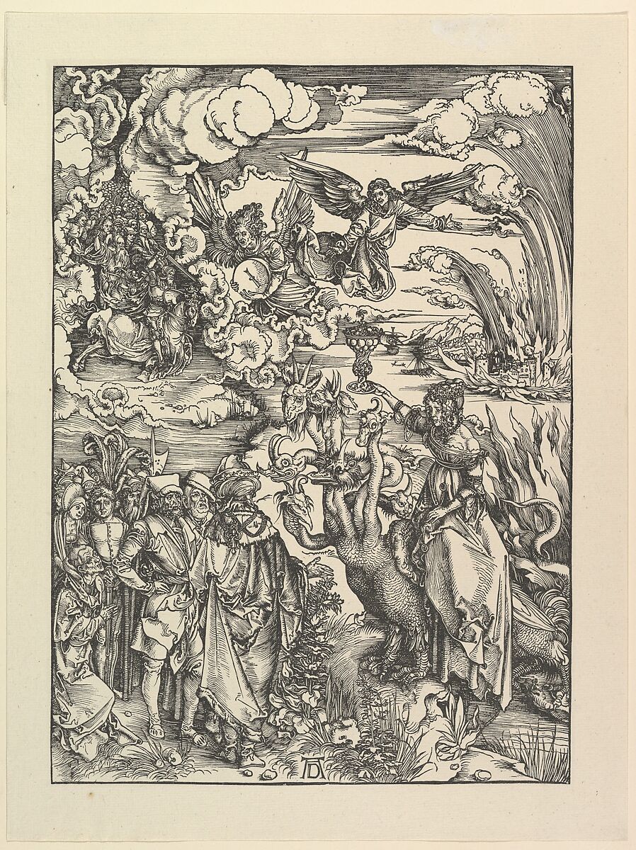 The Babylonian Whore, from The Apocalypse. Facsimile, Albrecht Dürer (German, Nuremberg 1471–1528 Nuremberg), Facsimile 