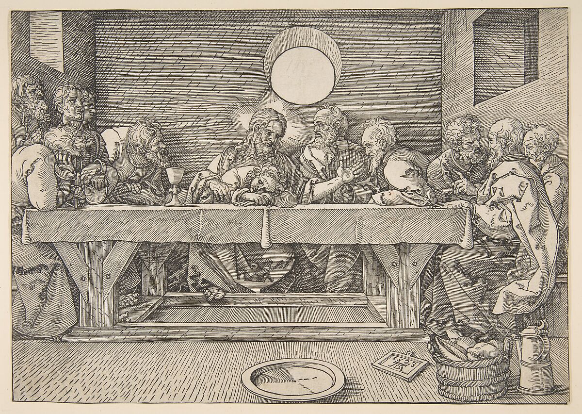 The Last Supper, Albrecht Dürer (German, Nuremberg 1471–1528 Nuremberg), Woodcut 