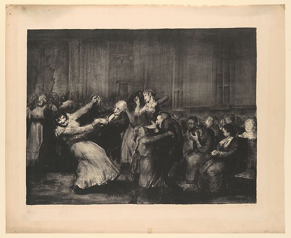 Dance in a Madhouse, George Bellows (American, Columbus, Ohio 1882–1925 New York), Lithograph 