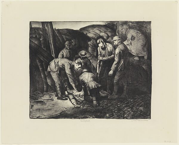 Sniped from War Series, George Bellows (American, Columbus, Ohio 1882–1925 New York), Lithograph