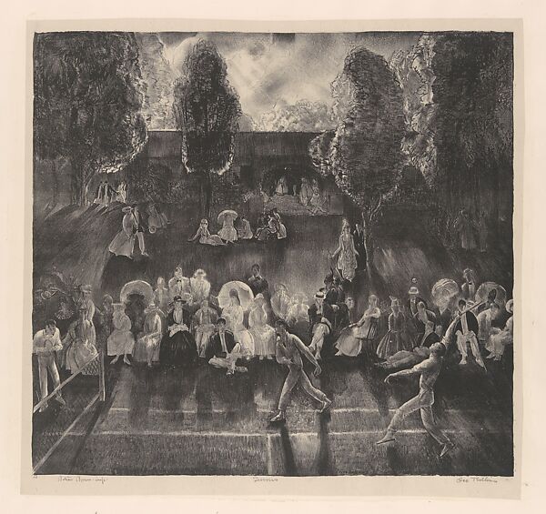 Tennis, George Bellows (American, Columbus, Ohio 1882–1925 New York), Lithograph 