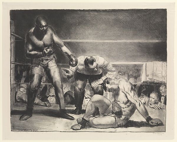 The White Hope, George Bellows (American, Columbus, Ohio 1882–1925 New York), Lithograph 