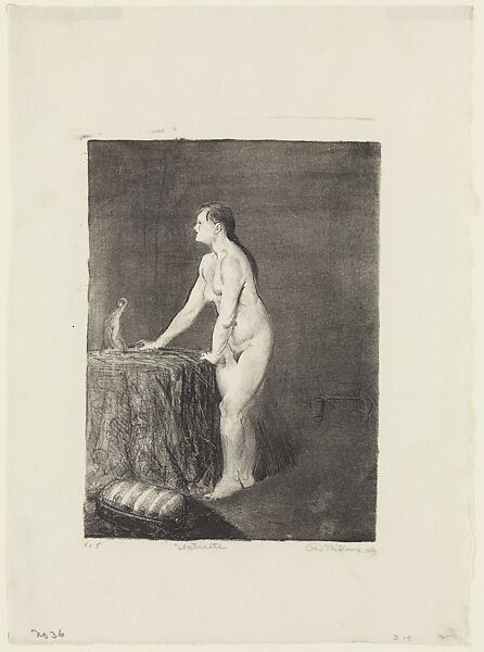 Statuette, George Bellows (American, Columbus, Ohio 1882–1925 New York), Lithograph