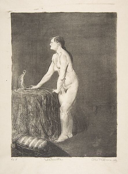 Statuette, George Bellows (American, Columbus, Ohio 1882–1925 New York), Lithograph 