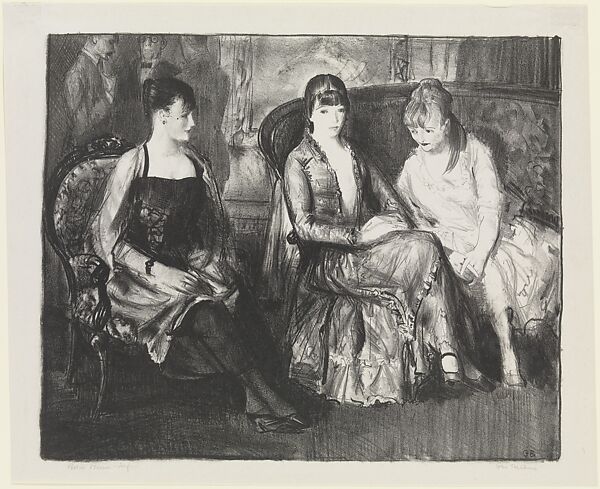 Marjorie, Emma and Elsie, George Bellows (American, Columbus, Ohio 1882–1925 New York), Lithograph