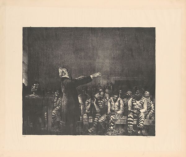 Benediction in Georgia, George Bellows (American, Columbus, Ohio 1882–1925 New York), Lithograph 