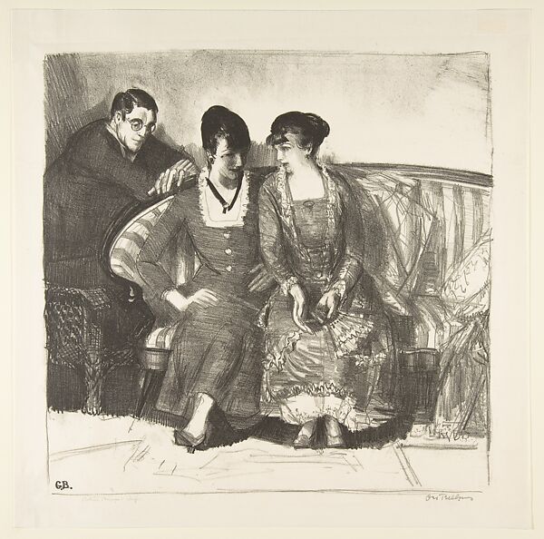 Emma, Elsie and Gene, George Bellows (American, Columbus, Ohio 1882–1925 New York), Lithograph 