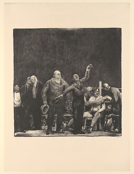 Introducing John L. Sullivan, George Bellows (American, Columbus, Ohio 1882–1925 New York), Lithograph 