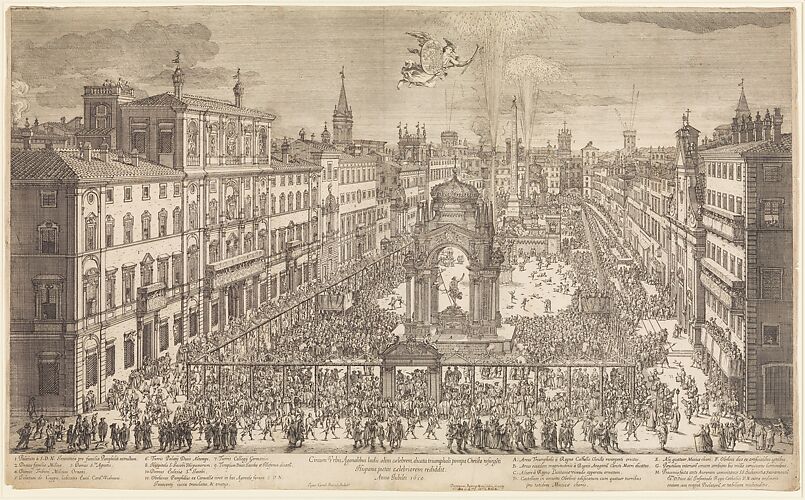 The Feast of the Resurrection in Piazza Navona, Rome, 1650