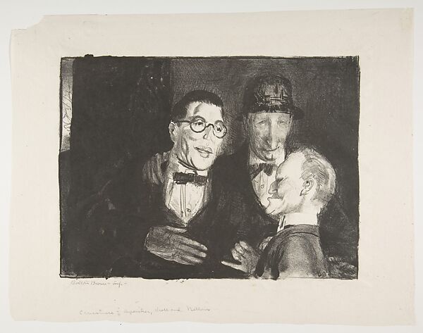 Speicher, Kroll, and Bellows, George Bellows (American, Columbus, Ohio 1882–1925 New York), Lithograph 