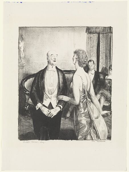 The Parlor Critic, George Bellows (American, Columbus, Ohio 1882–1925 New York), Lithograph