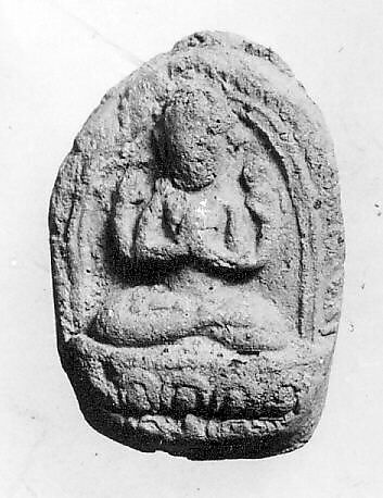 Votive Plaque, Clay, Tibet (Central Asia?) 