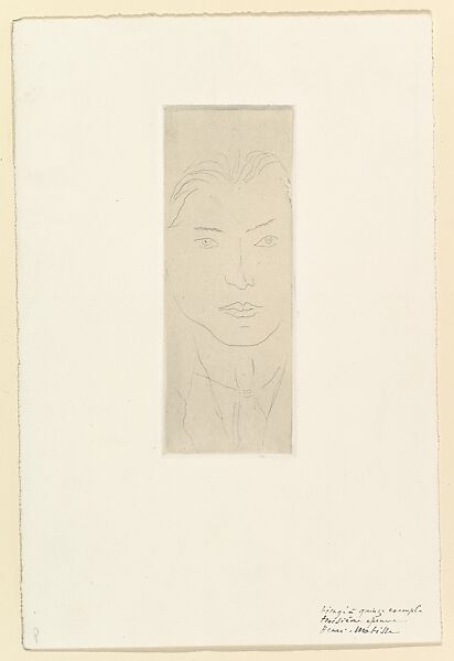 Olivarès, Henri Matisse (French, Le Cateau-Cambrésis 1869–1954 Nice), Etching on chine collé