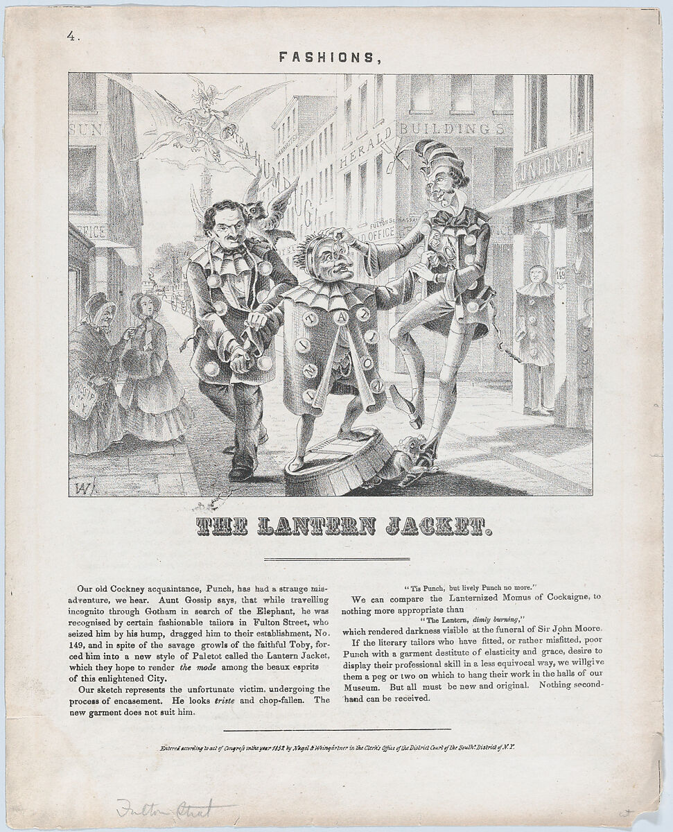 The Lantern Jacket, Nagel &amp; Weingärtner (New York, NY), Lithograph 