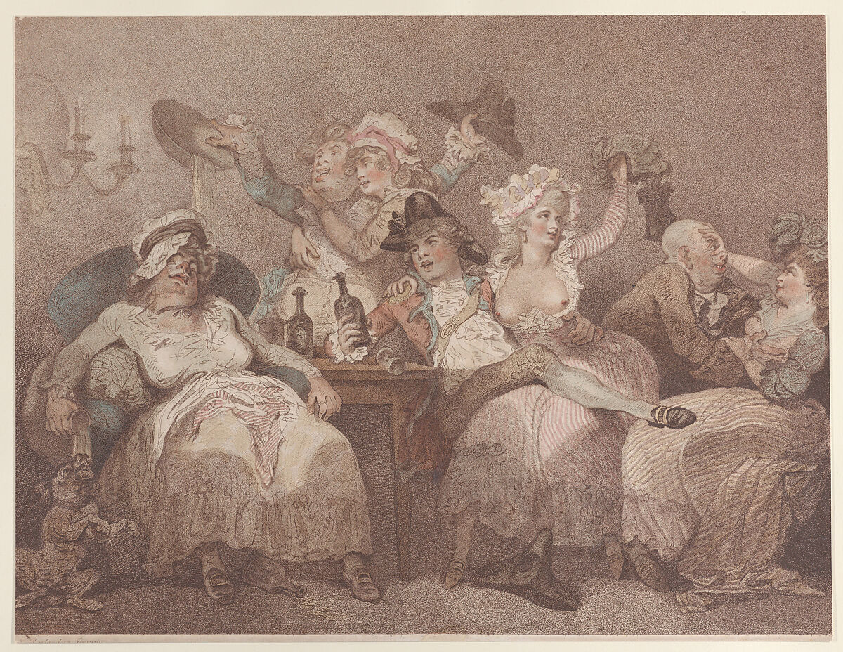 A Sketch from Nature, William Paulet Carey (Irish, Dublin 1759–1839 Birmingham), Hand-colored etching and stipple