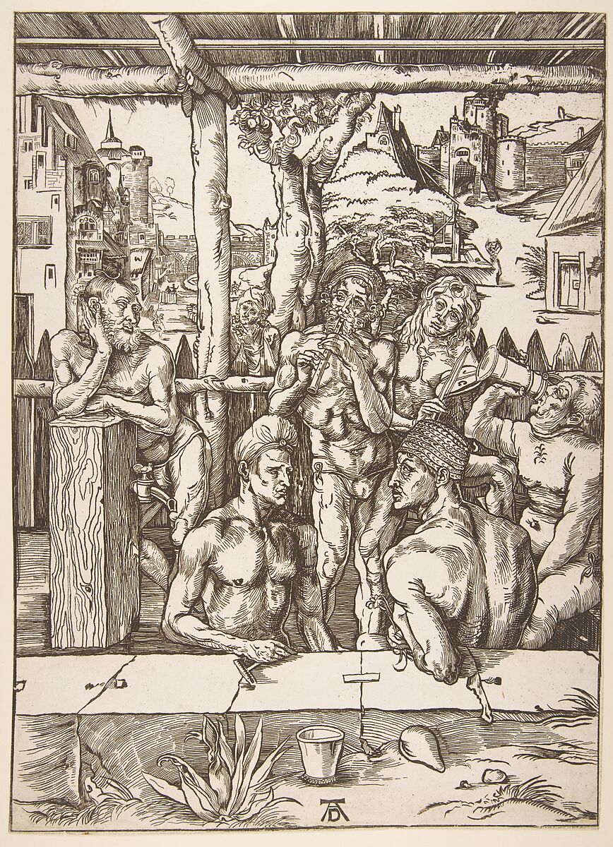 The Bath House (copy), After Albrecht Dürer (German, Nuremberg 1471–1528 Nuremberg), Woodcut 