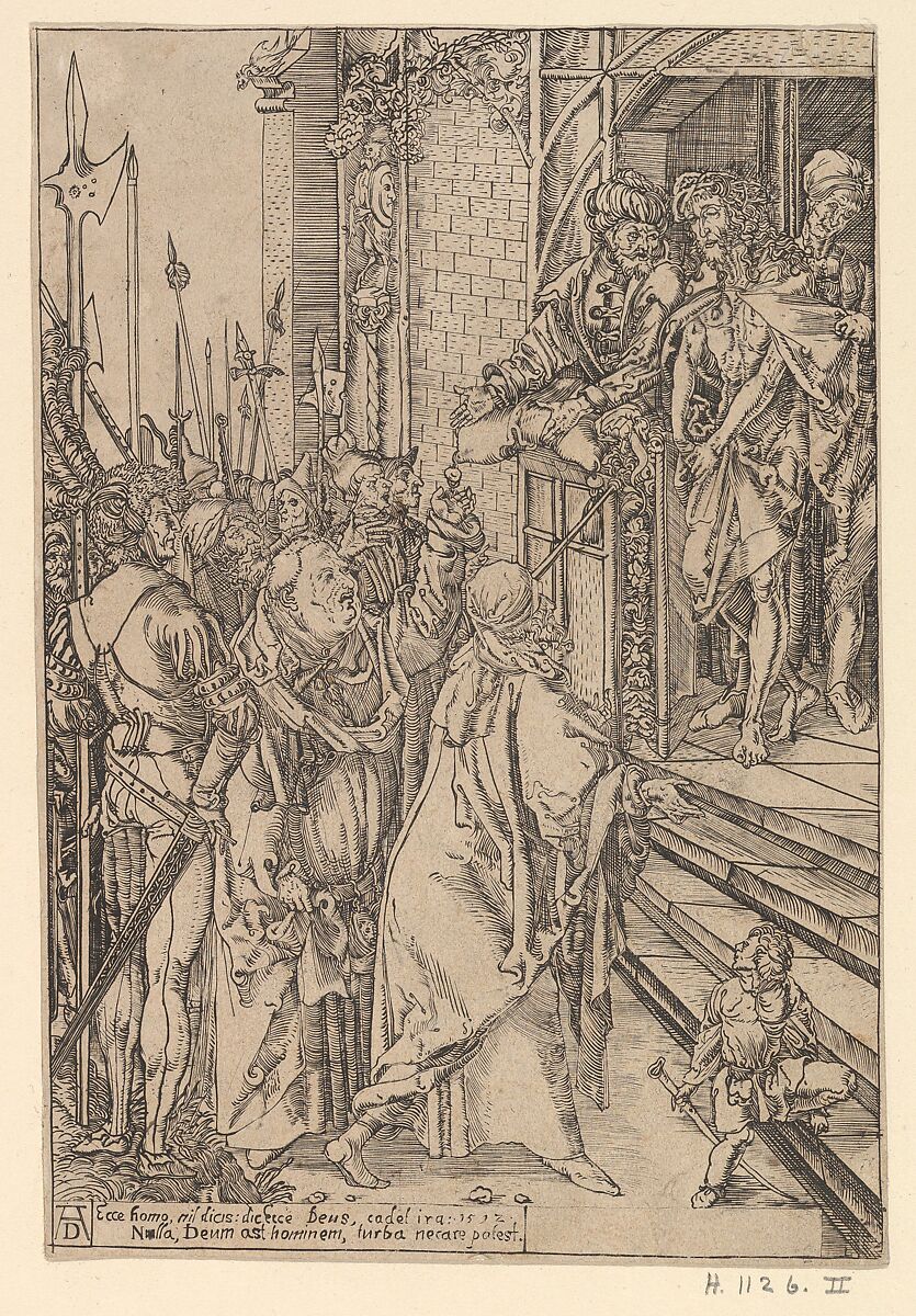 Ecce Homo (reverse copy), After Albrecht Dürer (German, Nuremberg 1471–1528 Nuremberg), Woodcut 